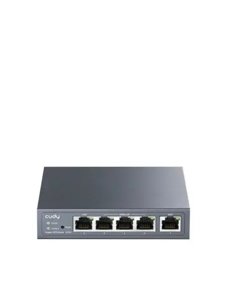 Cudy 5-Port Gigabit VPN Router R700, showcasing its multi-WAN capabilities and design.