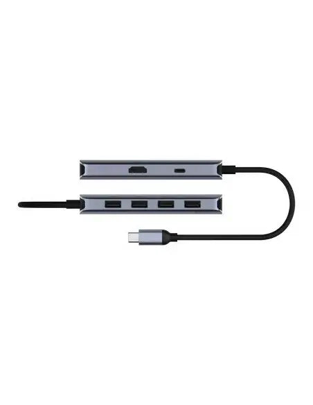 Cudy 6-in-1 4K USB-C HDMI Hub model UH500, showcasing its multiple connectivity options.