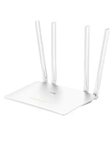 Cudy Dual Band 1200Mbps Fast Ethernet Router WR1200 with sleek design and dual antenna for enhanced WiFi performance.