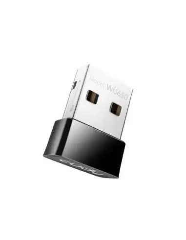 Cudy WU650 Dual Band WiFi 5 Nano USB Adapter displayed on a white background.