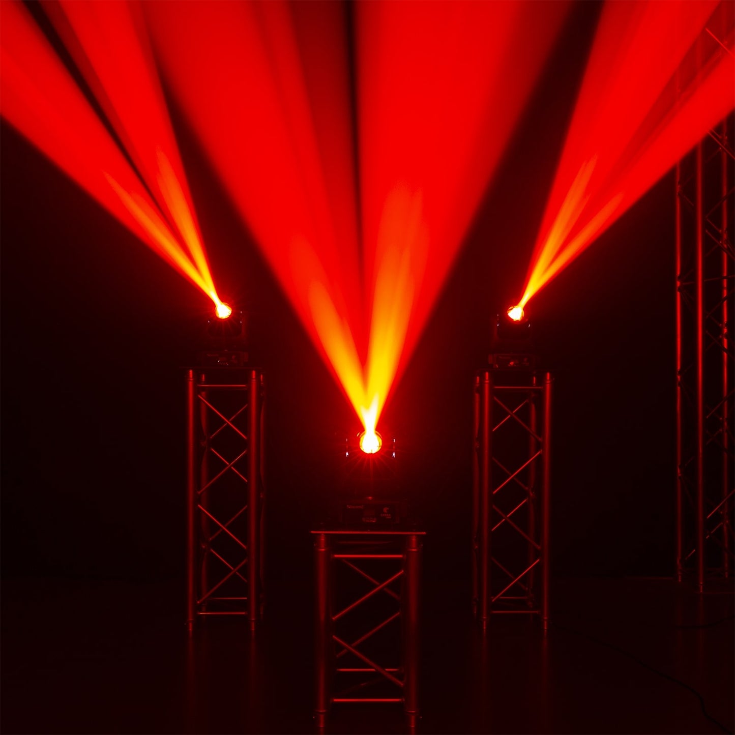 Effects view of the Cobra 100H LED Beam Moving Head - 7 gobos, 7 colors, high-intensity LED, rotatable 6-facet prism 2.