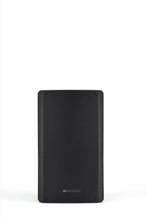 dBTechnologies KL 12 2-Way 12 inch Bluetooth active speaker with a maximum sound pressure level of 127 dB, front view.