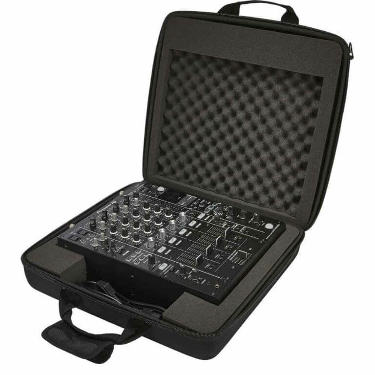 Custom bag for Pioneer DJ equipment including CDJ-2000NXS2, DJM-900NXS2, DJM-750MK2, and DJS-1000.