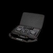 Custom bag for Pioneer XDJ-RR system featuring a fleeced and padded interior, shown in an open position.