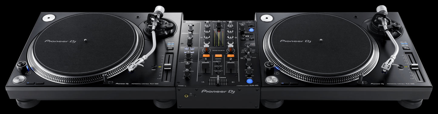 Pioneer DJM-450 2-Channel DJ Mixer featuring Magvel Crossfader and Sound Color FX