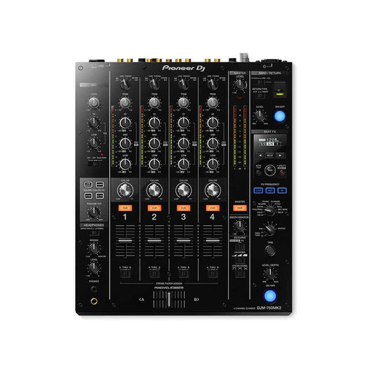 Pioneer DJM-750MK2 4-Channel Digital DJ Mixer with DVS Compatibility
