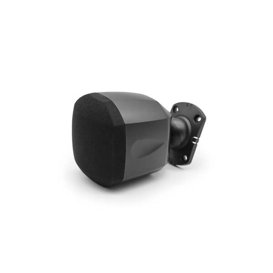 DSPPA DSP-119B 10W 100V line miniature satellite speaker in black, displayed as a pair.