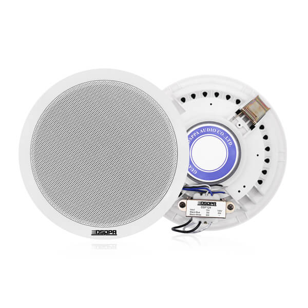 DSPPA DSP-124 6W 6.5-inch ceiling speaker designed for 70V/100V line applications.