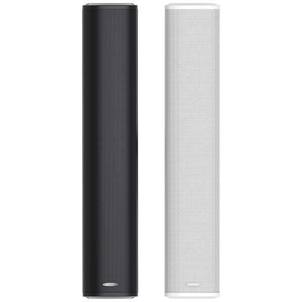 DSPPA DSP-455IIB 60W RMS 70V/100V line outdoor aluminum column speaker in black