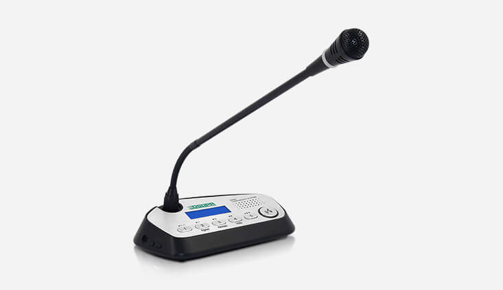 DSPPA D-6222 Delegate's Conference Unit featuring voting and speech functions, designed for effective communication in meetings.