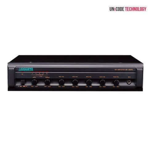 DSPPA MP-200PIII 60W 100V Line Mixer Amplifier with 3 Mic Inputs and 2 Aux Inputs