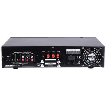 DSPPA MP-9306U - 60W Ultra Thin 100V Line Digital Mixer Amplifier with USB and Bluetooth