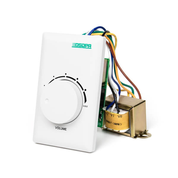 DSPPA WH-7F SP IW Square Plastic In-Wall Mounting Box designed for WH-706/712 volume controllers.