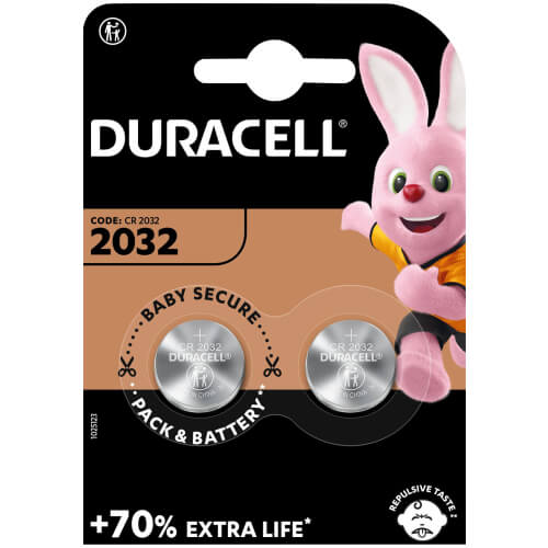 Duracell Lithium 2032 Batteries in a 2-Pack, ideal for powering various electronic devices.