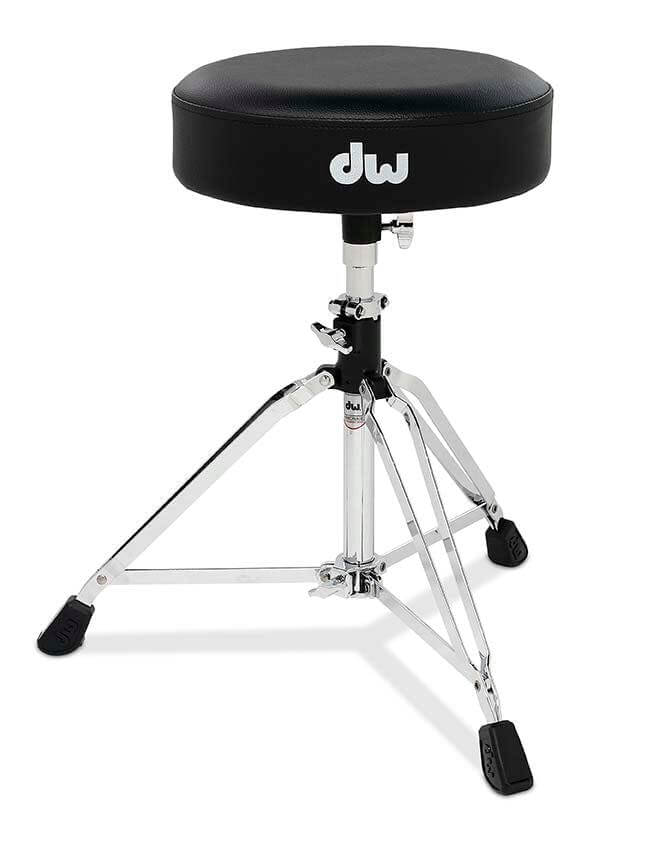 DW 3000 Series Drum Throne featuring a comfortable padded seat and sturdy base.