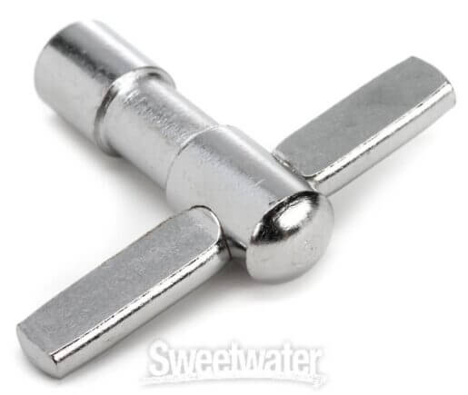 Close-up view of a PDP Drum Key used for tuning drums.