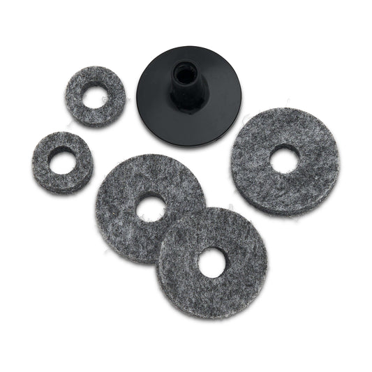 PDP Cymbal Felts and Seat Cup Kit, 6-piece set, including various felt pieces for drum cymbals.
