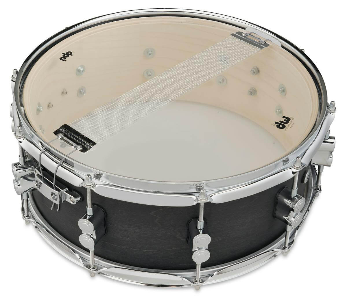 PDP 5.5x14 inch Black Wax Maple Snare Drum with Chrome Hardware