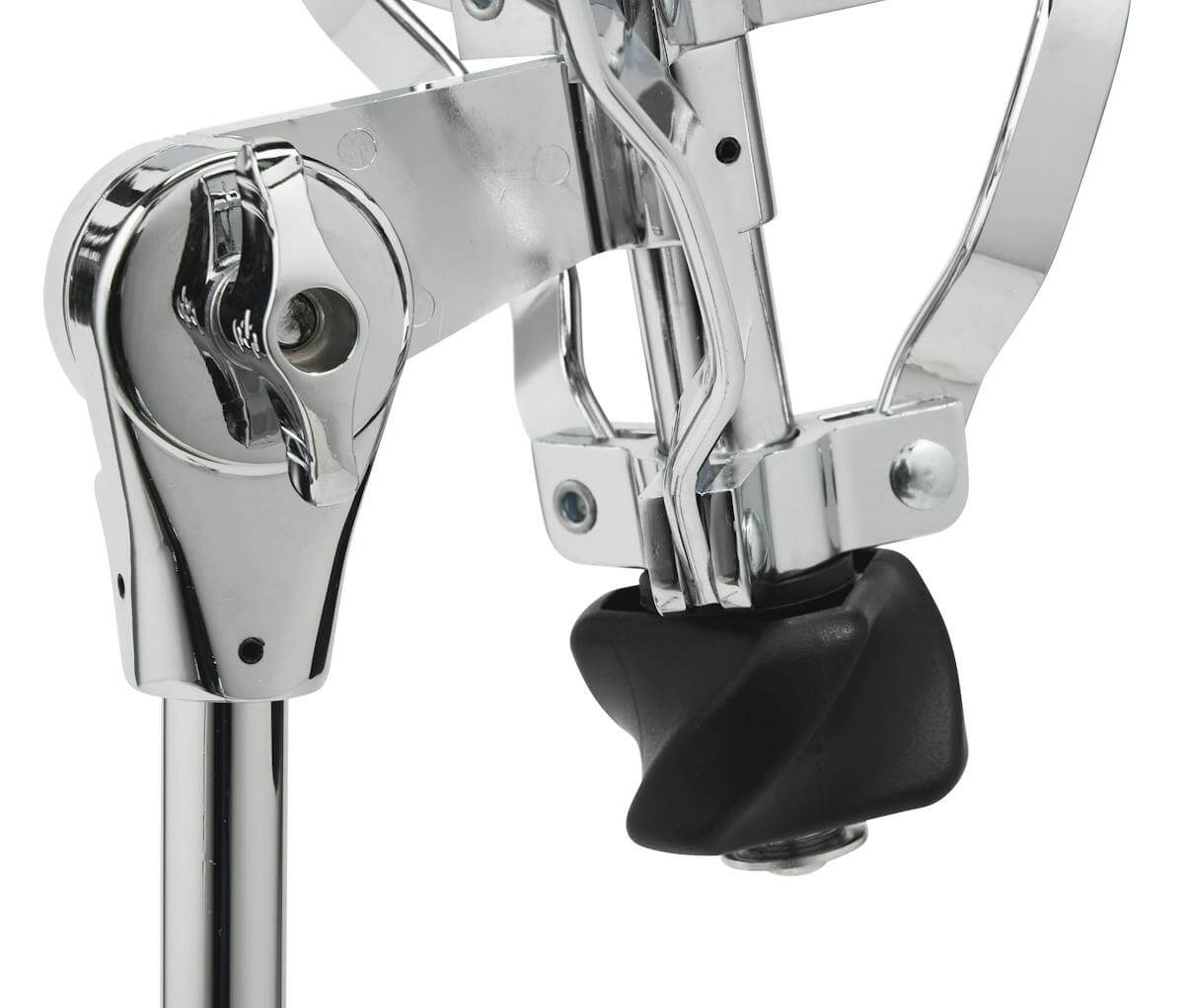 PDP 700 Series Light Weight Snare Stand displayed from an angle, showcasing its design and features.
