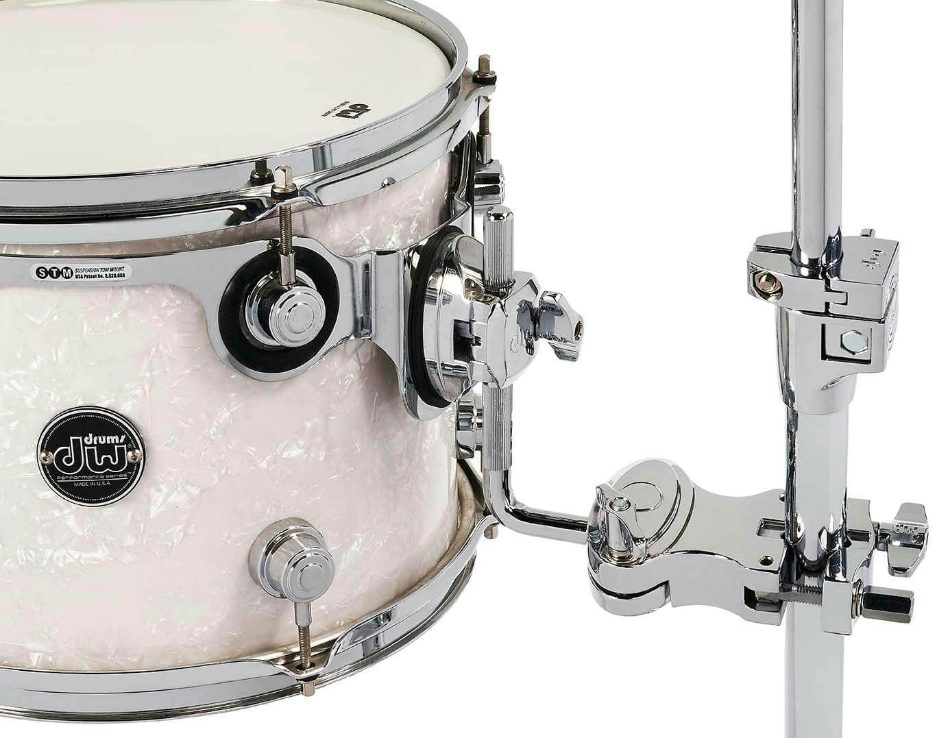 DW Single Tom Clamp with V-Type Memory Lock, showcasing its design and features.