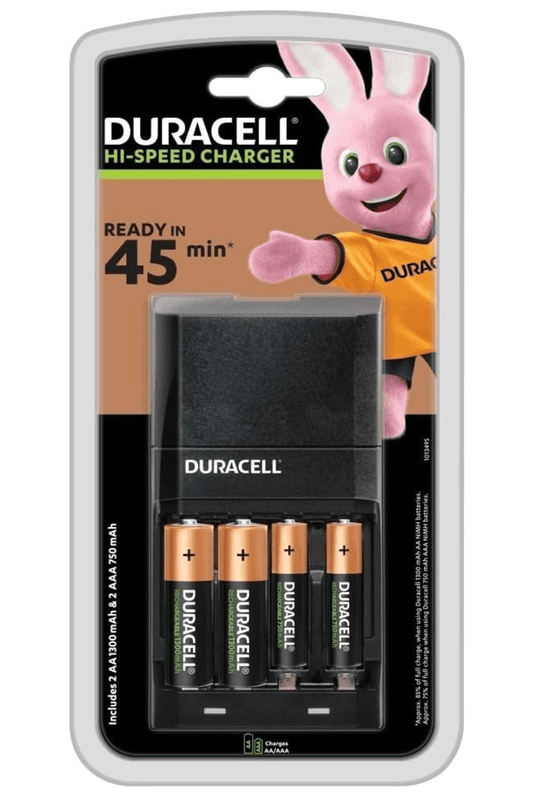 Duracell Hi-Speed Charger CEF27 - AA/AAA with 45-Minute Charge Time