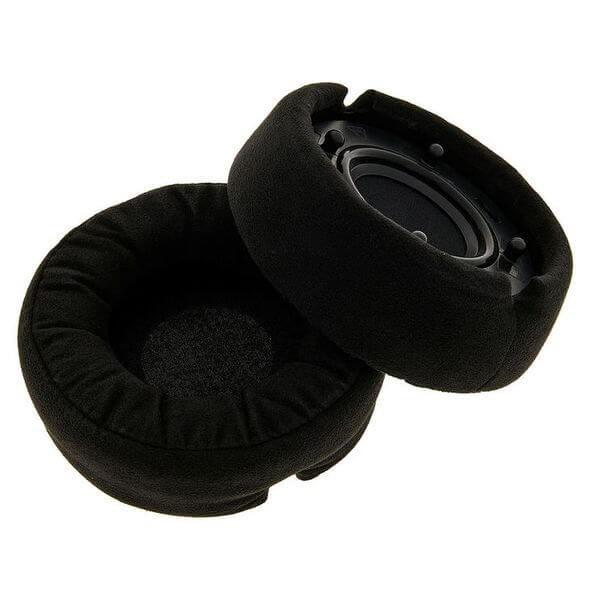 AIAIAI E08 Over-Ear Alcantara Earpads featuring comfortable memory foam cushions designed for headphones.