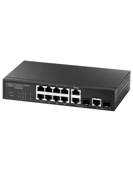 Image of the Edge-Core 10-Port Fast Ethernet Layer 2/4 Switch showcasing its design and features.