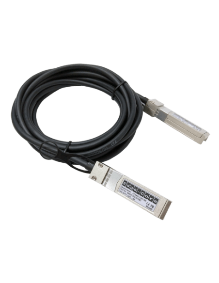 Edge-Core 10G SFP+ DAC Cable, 3 meters long, suitable for high-speed data connections.