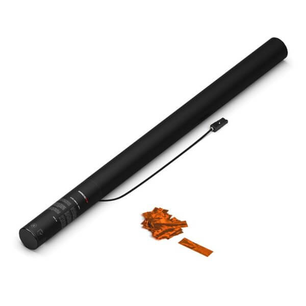 MAGICFX Electric Cannon Pro in orange, designed for confetti, measuring 80 cm.