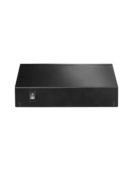 Edimax 5-Port PoE Switch featuring 4 PoE+ ports, ideal for powering network devices.