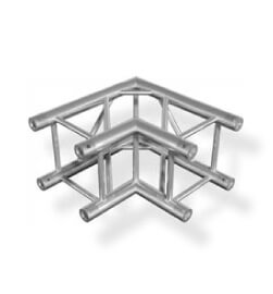 High-quality aluminium truss component, EVERDECK E33-C25 TRIO 290 2 Way 90 Degree Corner Upright.