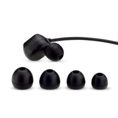 EPOS/Sennheiser ADAPT 460T BT ANC In-ear Neckband Headset in black, displayed with a dongle and case.