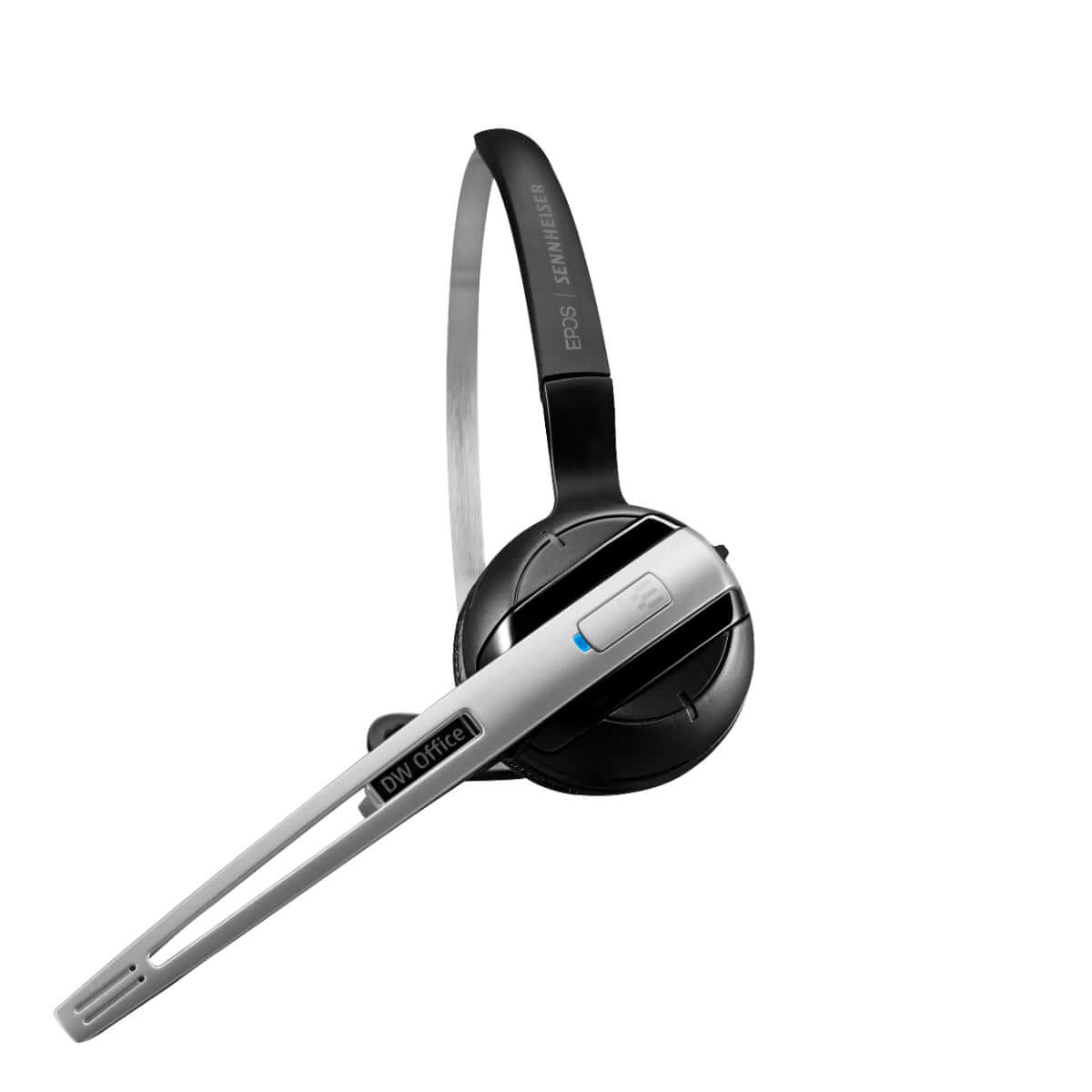 EPOS IMPACT DW Office ML Wireless Monaural Headset in Black and Silver color.