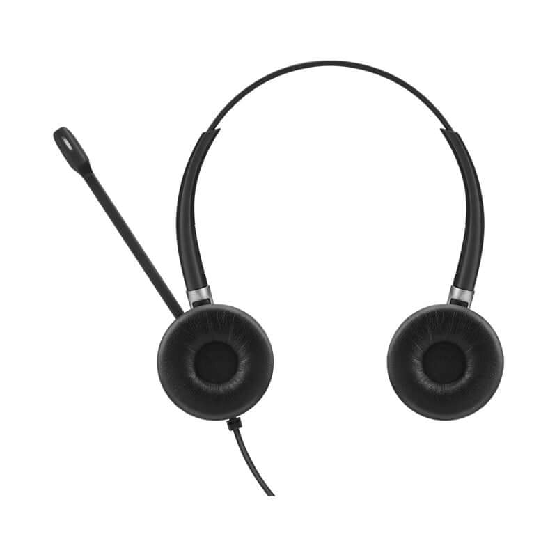 EPOS IMPACT SC 660 Binaural Office Headset in black and silver color, featuring a 1m cable and easy disconnect functionality.