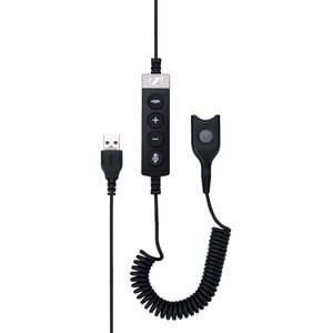 EPOS USB-ED CC 01 MS Cable Adapter with Call Control for Skype for Business, featuring USB to Easy Disconnect design.