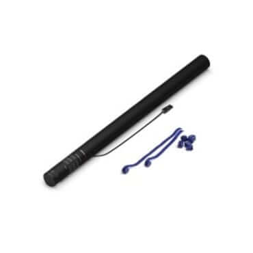 MAGICFX Electric Streamer Cannon PRO in dark blue, 80cm long, designed for professional use in events and performances.