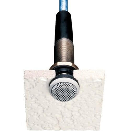 Audio-Technica ES945W Omnidirectional Condenser Boundary Microphone in white color.