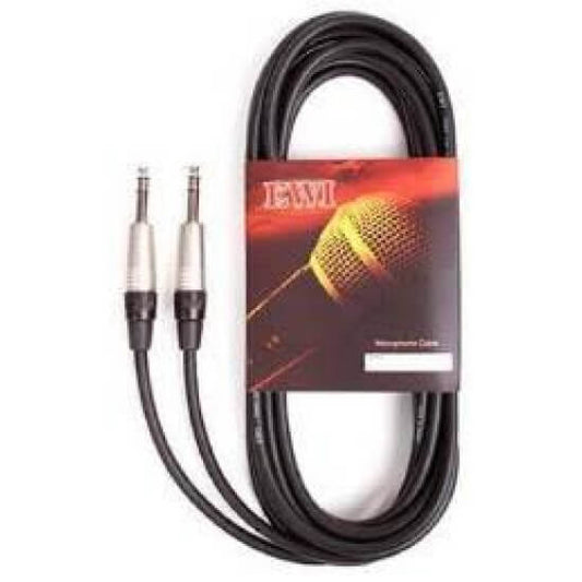 EWI AMC-1 2 x RCA to 2 x Jack Shielded Cable, 1 meter long, displayed in an image.