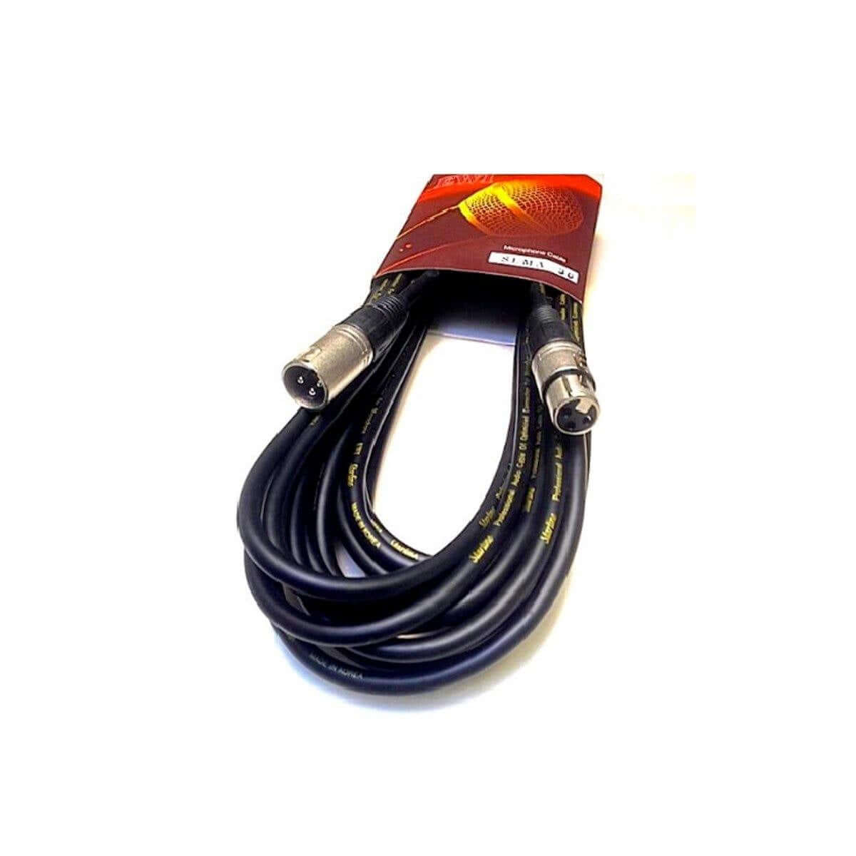 EWI MBEA-0.6 XLR to XLR microphone cable, 0.6 meters long, displayed against a neutral background.