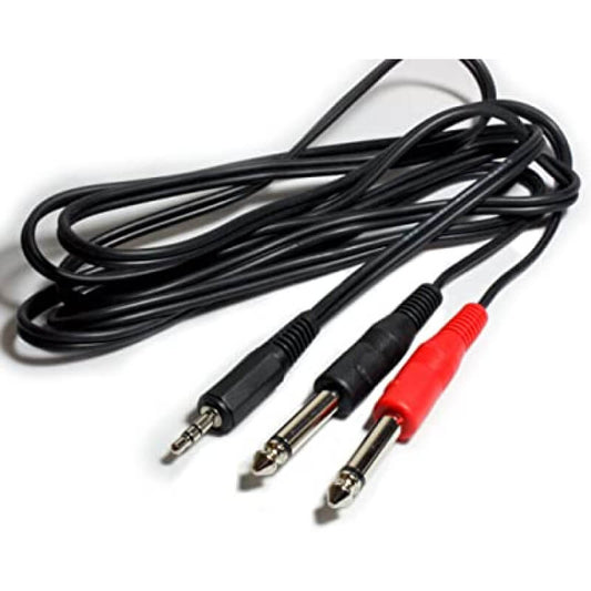 EWI YIN-SPP-3 Stereo Mini Jack to 2 x 1/4" Mono Jack cable, 3 meters long.