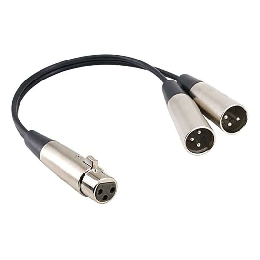 EWI YRP-03-1 1m Female to 2 Male XLR Balanced Y-Patch cable
