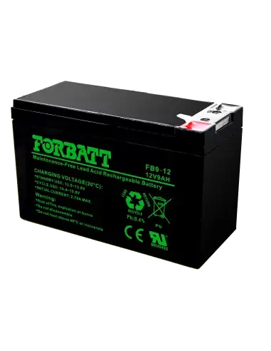 Forbatt 12V 9AH Sealed Lead Acid Battery, a reliable power source for various applications.
