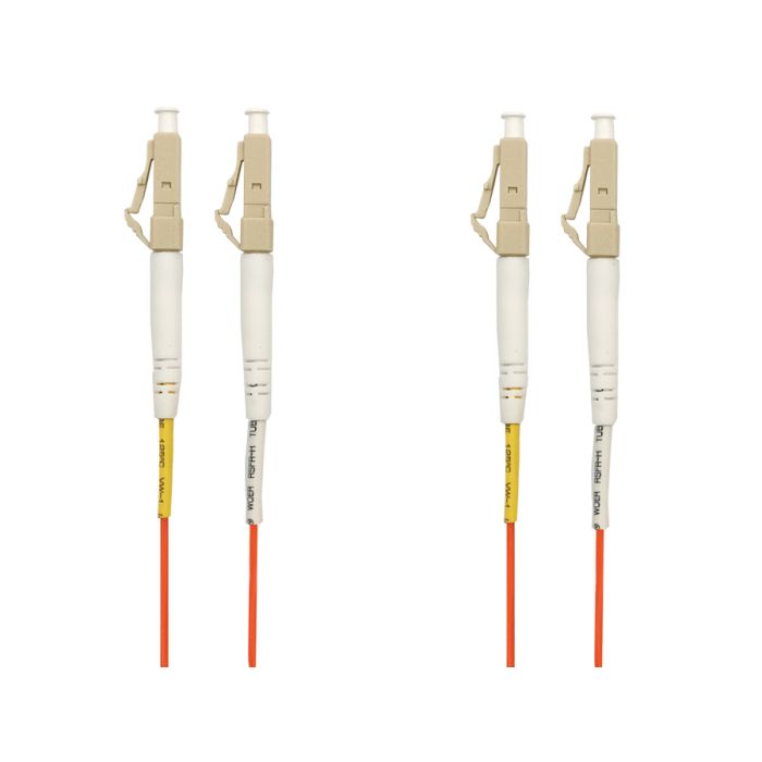 Scoop LC-LC MM Fibre Flylead 1M with Flex Boot, showcasing a high-quality fiber optic cable with flexible boot design.