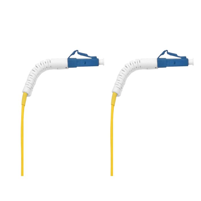 Image of the Scoop Fibre Flylead LC-LC SM 1M UPC Flex Boot, a high-quality fiber optic cable connector.
