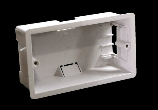 Audac flush mount box designed for hollow walls, suitable for use with Audac wall panels.