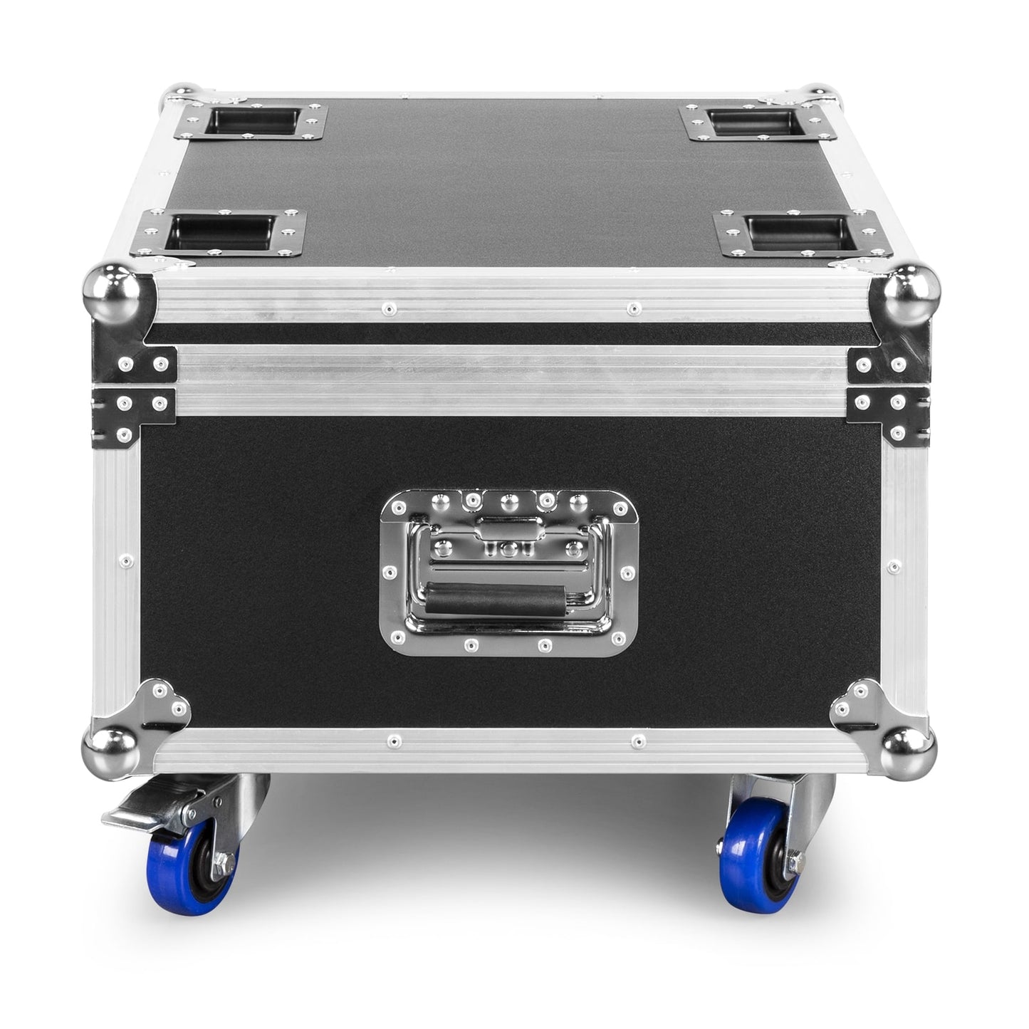 Side view of the closed FL128 Flightcase for 8pcs Starcolor128 Wash Lights by beamZ.