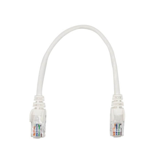Linkbasic 22cm UTP Cat5e Flylead in white color