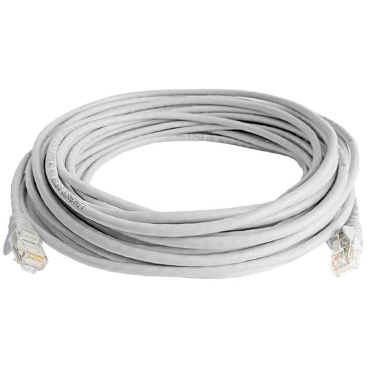 Linkbasic 10m UTP Cat5e Flylead in grey color, used for networking connections.