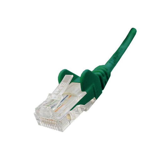 Linkbasic 2m UTP Cat5e flylead cable in green color.