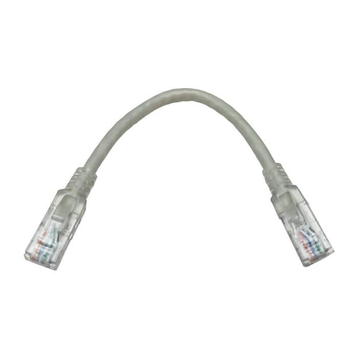 Linkbasic 22cm Cat6 UTP Patch Cable in grey color.